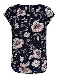 Dámská halenka ONLVIC SS AOP TOP NOOS WVN Night Sky FLOWER LEAF