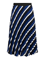 Dámska sukňa ONLAGNES ABOVE CALF plisse SKIRT WVN Night Sky MARINA STRIPE