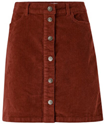 Női szoknya ONLGLOBAL CORD SKIRT PNT Russet Brown