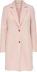 Dámsky kabát ONLCARRIE LIFE MEL COAT OTW Noosa Rose Smoke MELANGE