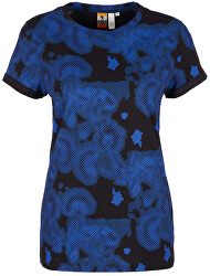 Damen T-Shirt 41.908.32.5430. 99A1 Black / Royal Blue A