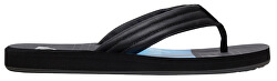 Pánske žabky Carver Print Black / Black / Blue AQYL100952 -XKKB