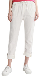 Pantaloni pentru femei Seashore Snow Alb-3