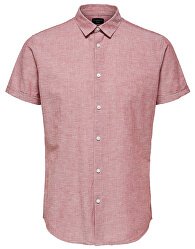 Pánska košeľa Slimlinen Shirt Ss Classic B Brick red Tops B 9