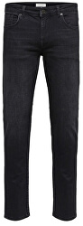 Pánské džíny Slim-Leon 6138 Wash Black St W Noos Black