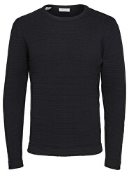 Pánsky sveter SLHVICTOR CREW NECK W NOOS Black