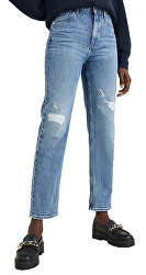 Damen Jeans Distressed Straight Fit