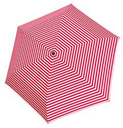 Női összecsukható esernyő Tambrella Fény Stripe pink