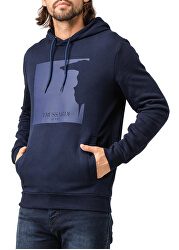 Hanorac pentru bărbati Round Neck Hoodie Navy Blue