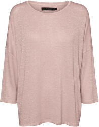 Dámska blúzka VMBRIANNA 3/4 OVERSIZE Blouse BOO REP Sepia Rose W. BIRCH MELANGE