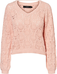 Női pulóver VMDEYRA LS V-NECK BLOUSE Chintz Rose