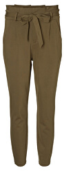 Dámske nohavice VMEVA HR LOOSE PAPERBAG PANT NOOS KI Ivy Green