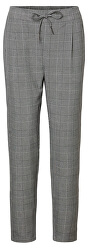 Pantaloni pentru femei VMEVA MR LOOSE STRING CHECKED PANTS NOOS Grey/White