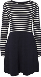 Dámské šaty VMSAILOR LS STRIPE DRESS BOO Night Sky W. PRISTINE STIPES