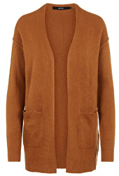 Cardigan da donna VMLUCI LS OPEN CARDIGAN Tabacco Brown