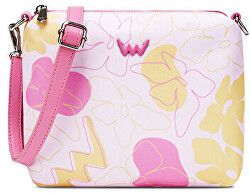 Dámska crossbody kabelka Nuria Flowers Line Pink