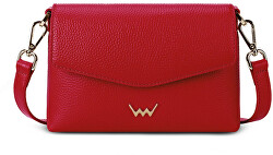 Dámská kožená crossbody kabelka Leyra Red