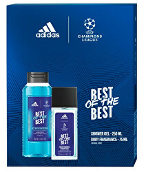 UEFA Best Of The Best - deodorante con vaporizzatore 75 ml + gel doccia 250 ml