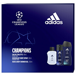 UEFA Champions League Edition - EDT 100 ml + sprchový gel 250 ml + deodorant ve spreji 150 ml