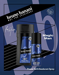 Magic Man - deodorant ve spreji 150 ml + sprchový gel 250 ml - SLEVA - poškozená krabička