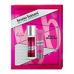 Pure Woman - deodorante in spray 75 ml + gel doccia 50 ml