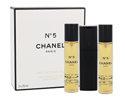 No. 5 - EDT 20 ml (plnitelný flakon) + náplň 2 x 20 ml