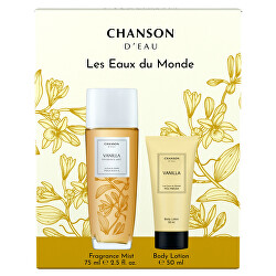 Chanson D’Eau Vanilla - mlha na tělo a vlasy 75 ml  + tělové mléko 50 ml