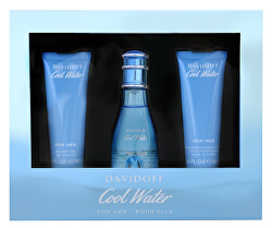 Cool Water Woman - EDT 50 ml + tělové mléko 50 ml + sprchový gel 50 ml