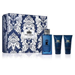 K By Dolce &amp; Gabbana - EDT 100 ml + gel de duș 50 ml + balsam după ras 50 ml