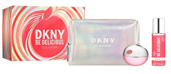 Be Delicious Fresh Blossom - EDP 100 ml + tělový závoj 125 ml + kosmetická taška