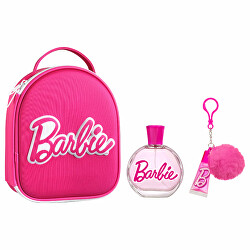 Barbie - EDT 100 ml + lesk na rty s přívěškem + batoh