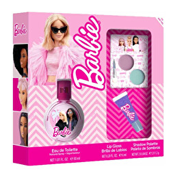 Barbie - EDT 30 ml + lesk na rty + oční stíny