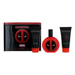 Deadpool - EDT 100 ml + balzám po holení 100 ml + sprchový gel 100 ml