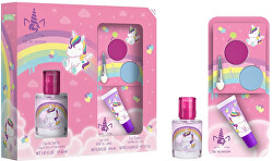 SLEVA - Eau My Unicorn - EDT 30 ml + lesk na rty + oční stíny - poškozená krabička