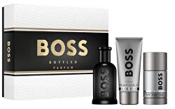 Boss Bottled Parfum - parfém 100 ml + sprchový gel 100 ml + tuhý deodorant 75 ml