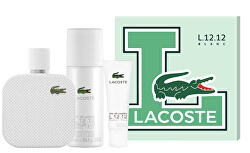Eau De Lacoste L.12.12 Blanc - EDT 100 ml + deodorant ve spreji 150 ml + sprchový gel 50 ml