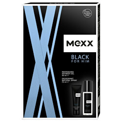 Black Man - deodorant s rozprašovačem 75 ml + sprchový gel 50 ml