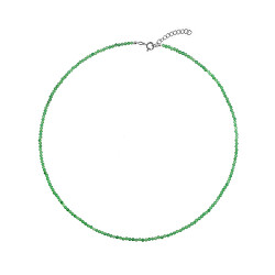 Korálkový náhrdelník zo smaragdu AJKNA006