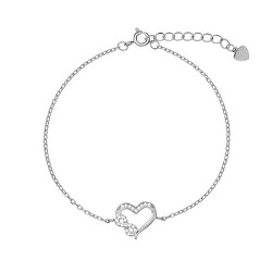 Romantico bracciale in argento Infinity Love AJNR0017
