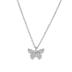 Strieborný náhrdelník s motýlikom AJNA0005 (retiazka, prívesok)