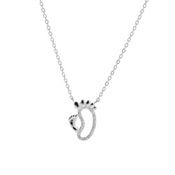 Stříbrný náhrdelník Nožičky AJNA0007 (řetízek, přívěsek)