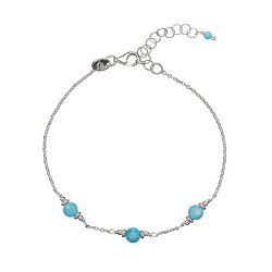 Bracciale in argento da donna con turchese AL3871-Argento