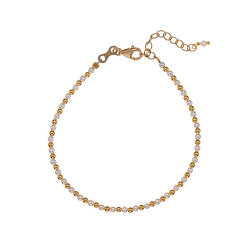 Bracciale con perline d'acqua dolce AL1235-Oro-Perla