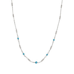 Něžný stříbrný náhrdelník s tyrkysem AL3243-Argento-Turchese