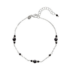 Silberarmband mit schwarzem Spinell AL4268-Argento-Spinello