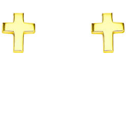 Cercei eleganți aurii în forma de cruci Crosses ORCROG