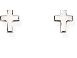 Elegantní stříbrné náušnice ve tvaru křížků Cross ORCROB