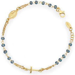 Elegantní stříbrný náramek s krystaly Rosary BROGBL3