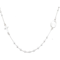 Jemný stříbrný náhrdelník Rosary CROB25
