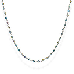 Moderní stříbrný náhrdelník s krystaly Romance CLNVE